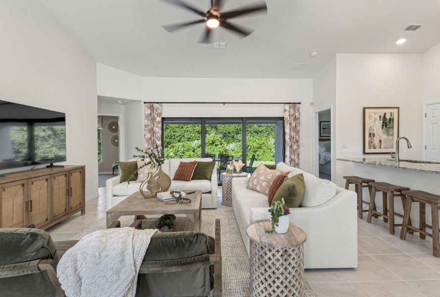 Representative furnished interior of a home built from the St Augustine by Christopher Alan Homes in Palm Bay, Palm Bay (Image 21).