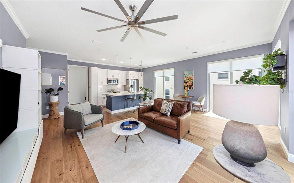 Furnished interior view inside a new home in Castille Urbana, St. Petersburg (Image 10).