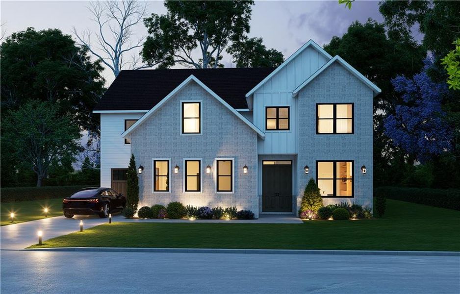 Front exterior of a new home in , Sugar Hill, GA, highlighting curb appeal (Image 20).