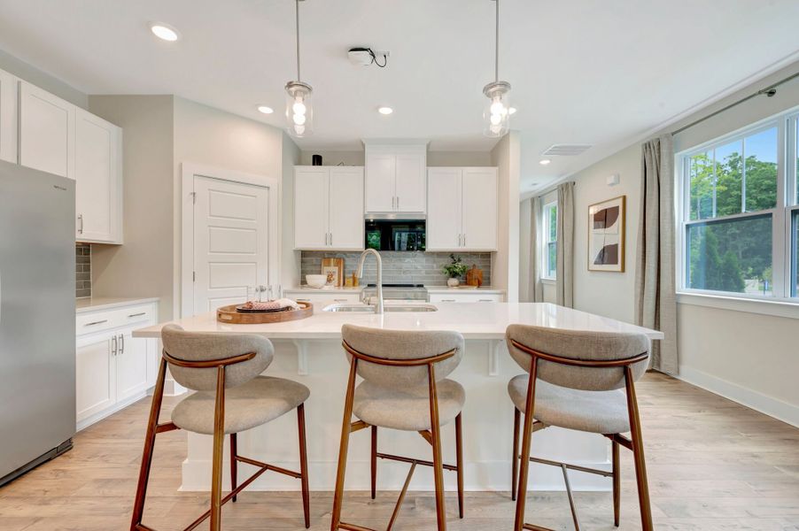 Representative furnished interior of a home built from the Valencia II by Mattamy Homes in Ashmore Townes, Garner (Image 7). Representative furnished interior of a home built from the Valencia II by Mattamy Homes in Ashmore Townes, Garner (Image 7).