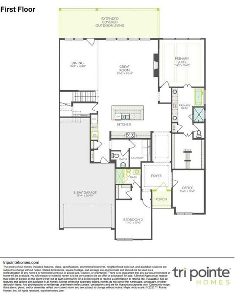 2D floor plan layout of this home in Woodson’s Reserve, Spring, TX (Image 3).