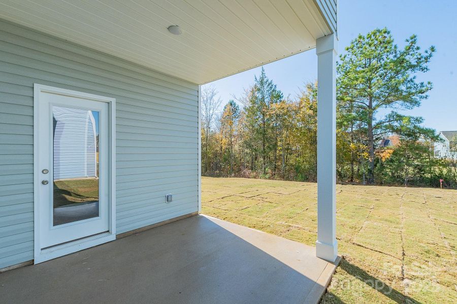 Exterior details and patio area of a home in Country Club Village, Salisbury (Image 19). Exterior details and patio area of a home in Country Club Village, Salisbury (Image 19).