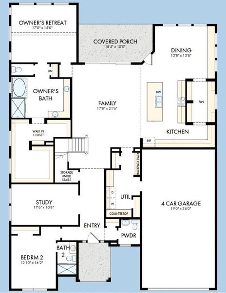 The success of a floor plan is the way you can move through it…You’ll be amazed at how well this home lives…We call it traffic patterns.