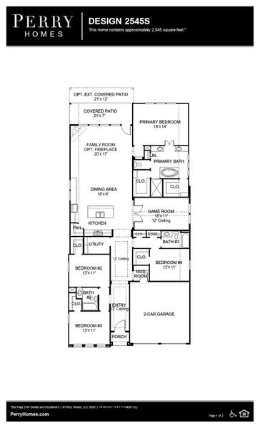 Floor Plan for 2545S