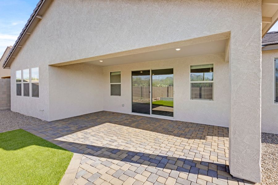Exterior details and patio area of a home in Montelena, Marana (Image 12). Exterior details and patio area of a home in Montelena, Marana (Image 12).