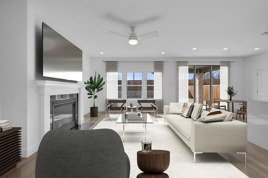 Furnished interior view inside a new home in Heritage Ranch, Sherman (Image 7).