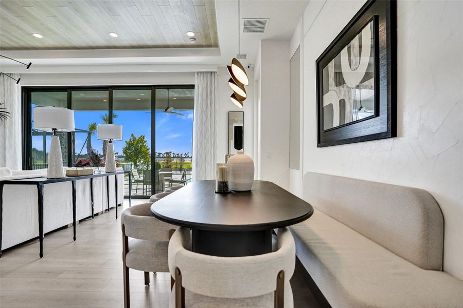 Furnished interior view inside a new home in Esprit at Avenir, Palm Beach Gardens (Image 38).