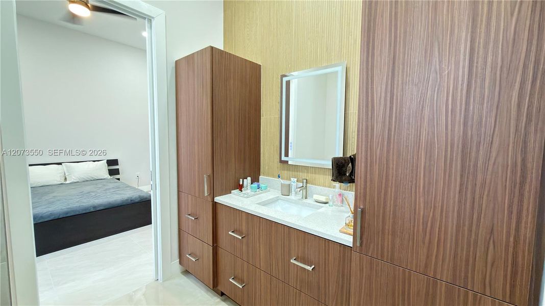 Furnished interior view inside a new home in , Loxahatchee (Image 54).