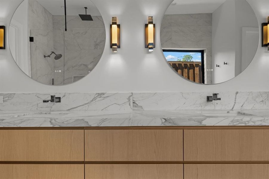 Close-up of interior finishes inside a home in , Dallas (Image 23).