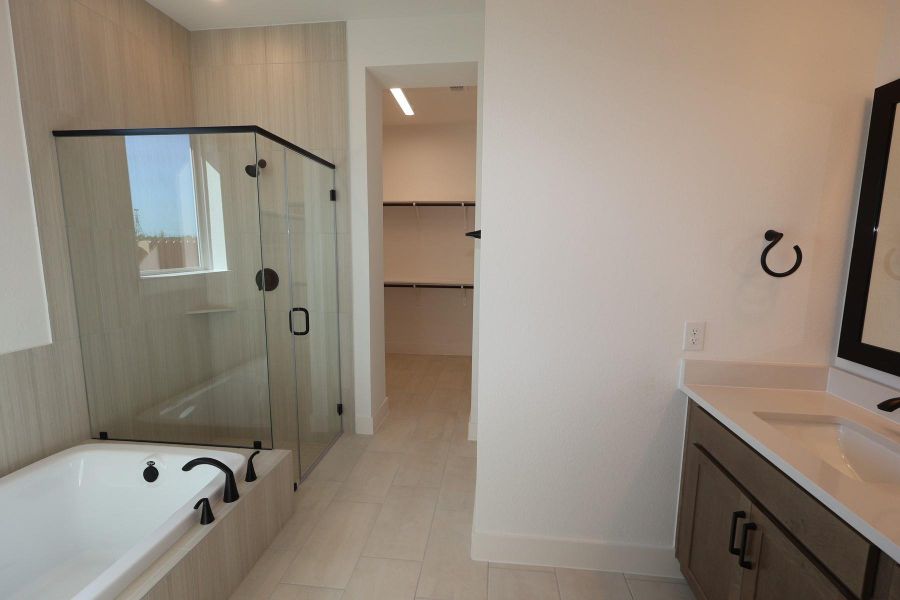 Furnished interior view inside a new home in Elyson - Grove Row Collection, Katy (Image 9).