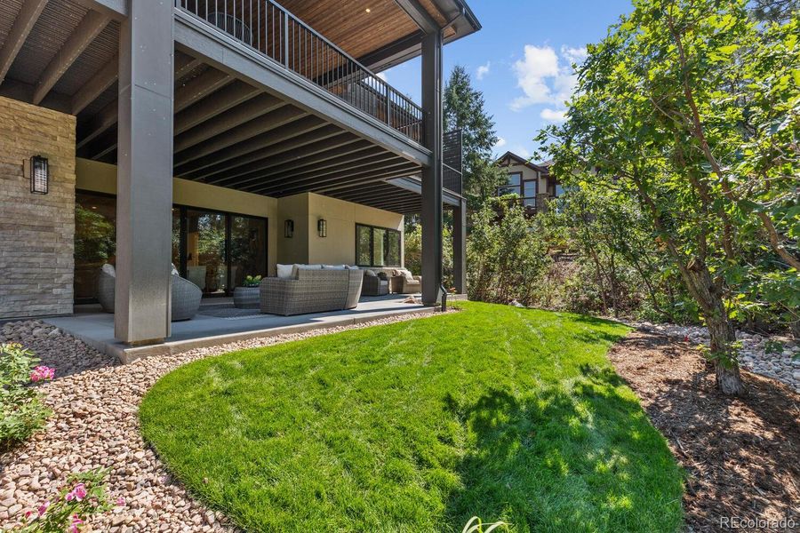 Exterior details and patio area of a home in , Castle Rock (Image 27).
