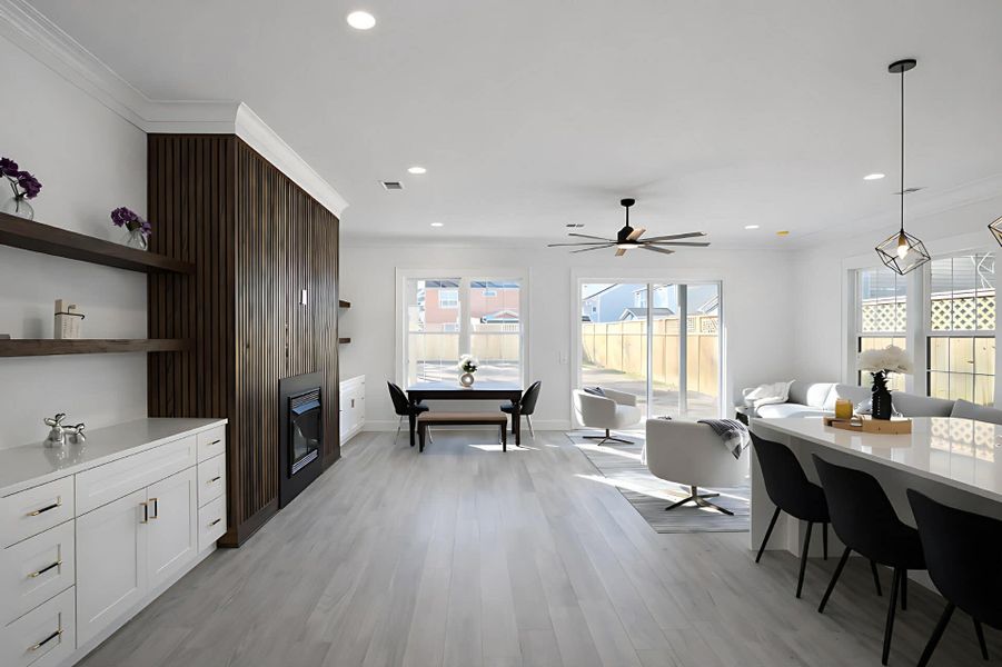 Furnished interior view inside a new home in , North Charleston (Image 16).