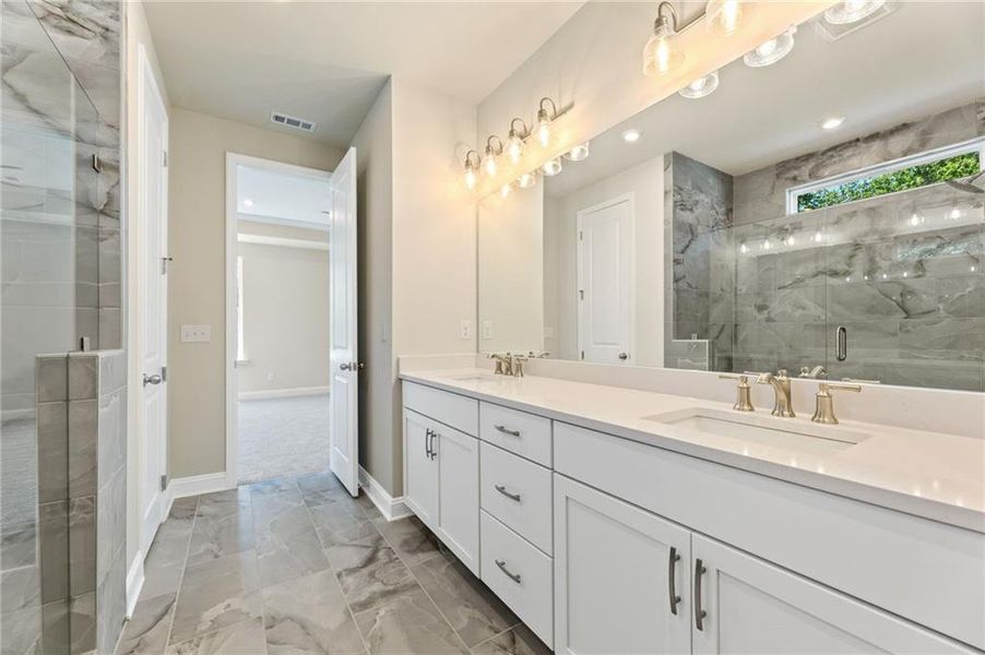 Furnished interior view inside a new home in Melody Lakeside Estates, Buford (Image 68).
