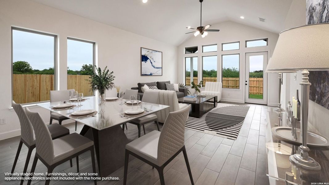 Furnished interior view inside a new home in The Parklands, Schertz (Image 10). Furnished interior view inside a new home in The Parklands, Schertz (Image 10).