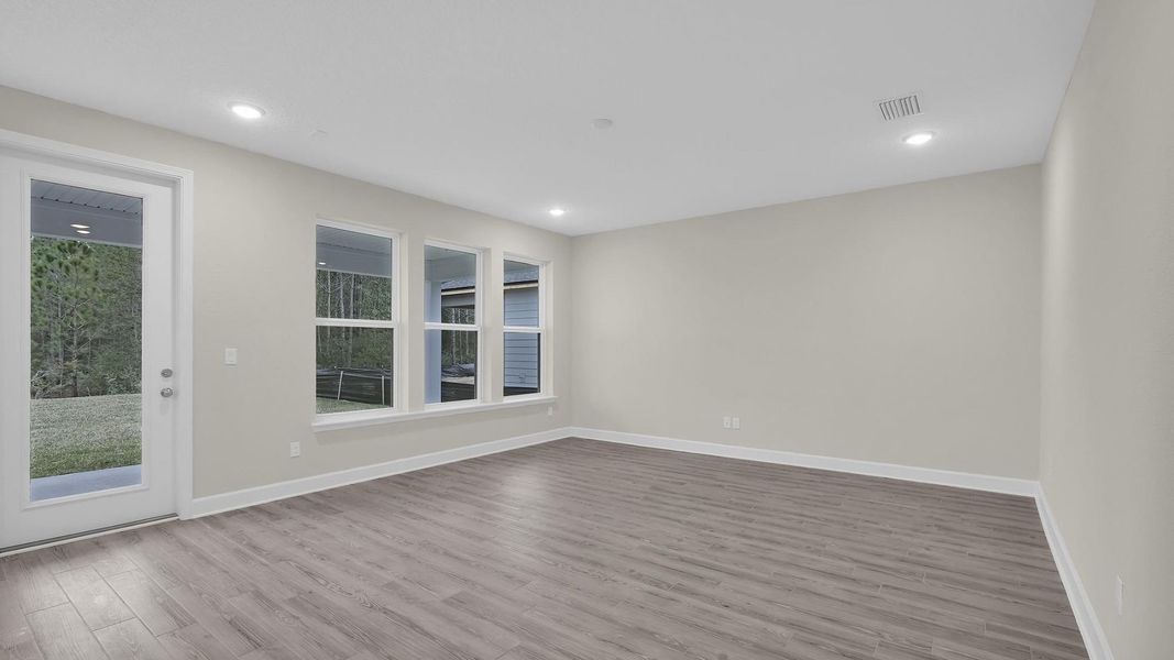 Representative unfurnished interior of a home built from the The Fanning by Providence Homes (Florida) in Reflections at Nocatee, Nocatee (Image 19).