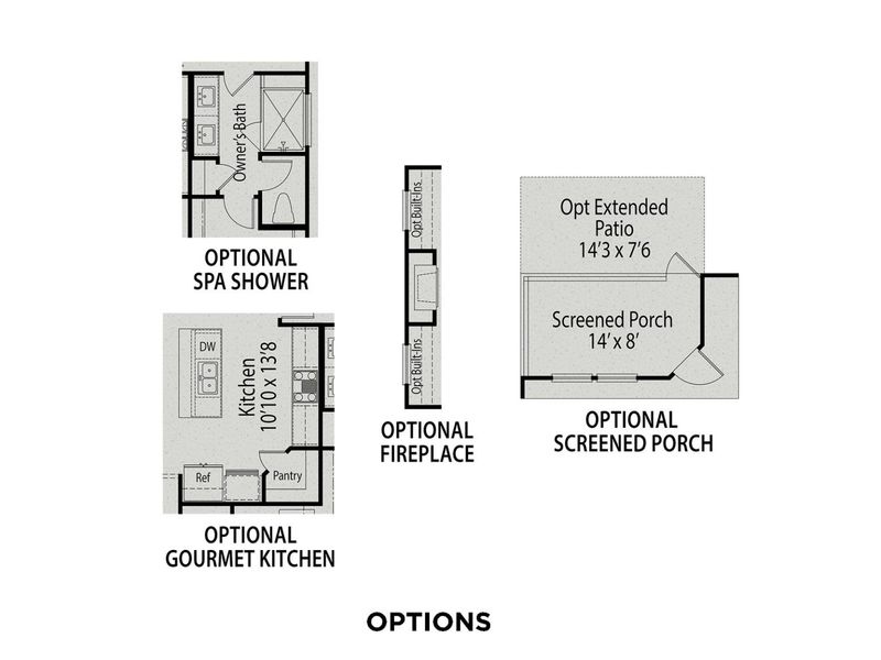 2D floor plan layout for the The Franklin C by Davidson Homes LLC in Retreat at North Main, Lillington, NC (Image 5).