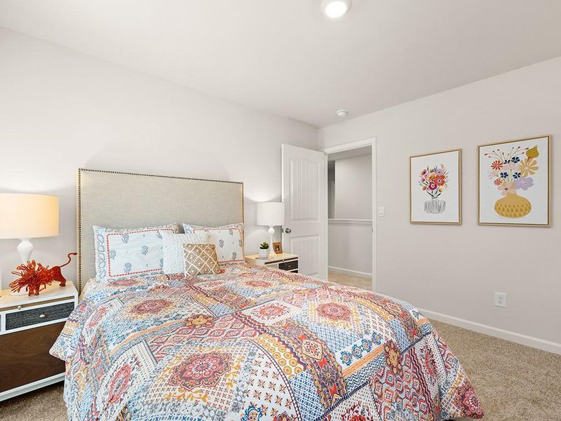 Furnished interior view inside a new home in Oaks at Cedar Grove, Fairburn (Image 35).