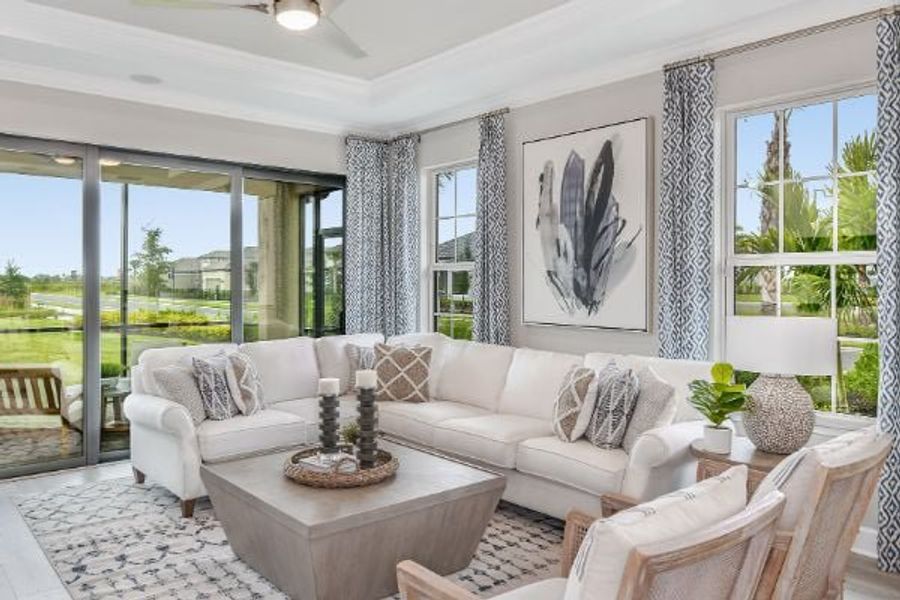 Furnished interior view inside a new home in Skye Ranch Community Group Page, Sarasota (Image 5).