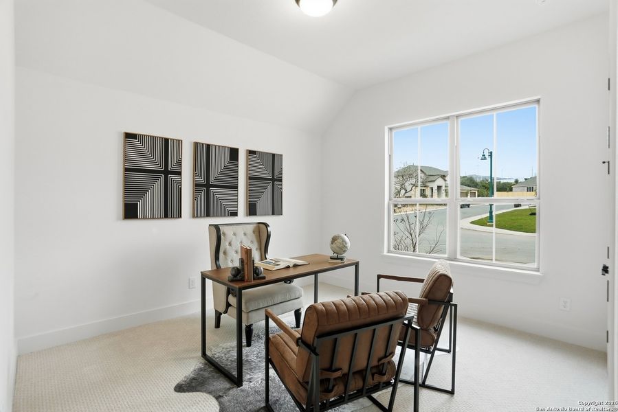Furnished interior view inside a new home in Kinder Ranch - 70', San Antonio (Image 32).