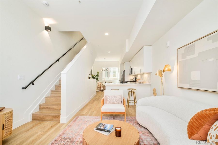 Furnished interior view inside a new home in , Denver (Image 15). Furnished interior view inside a new home in , Denver (Image 15).