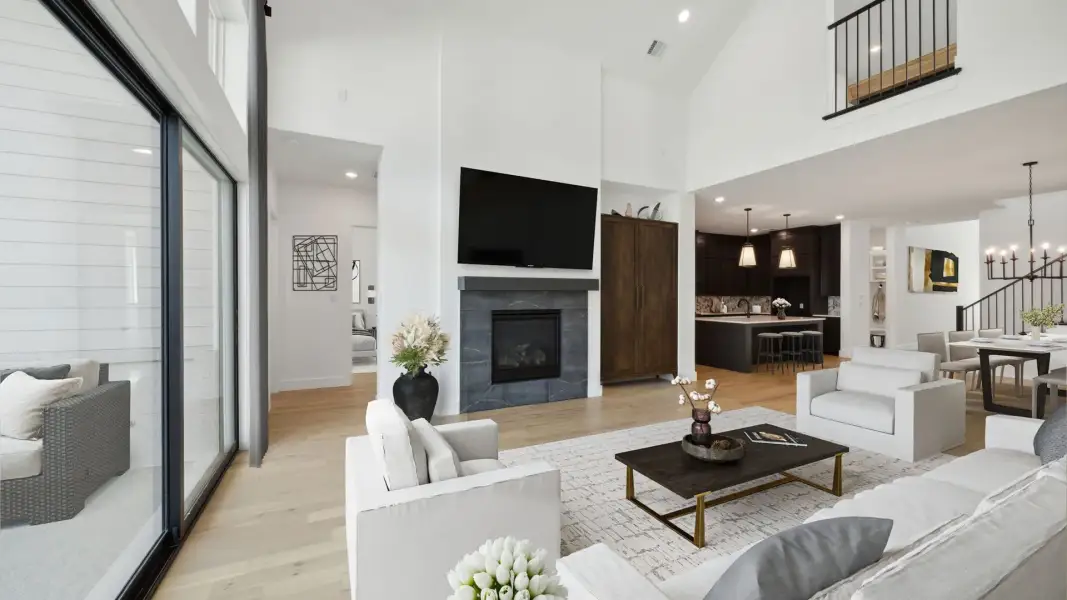 Furnished interior view inside a new home in Painted Tree 50' Series, McKinney (Image 5).
