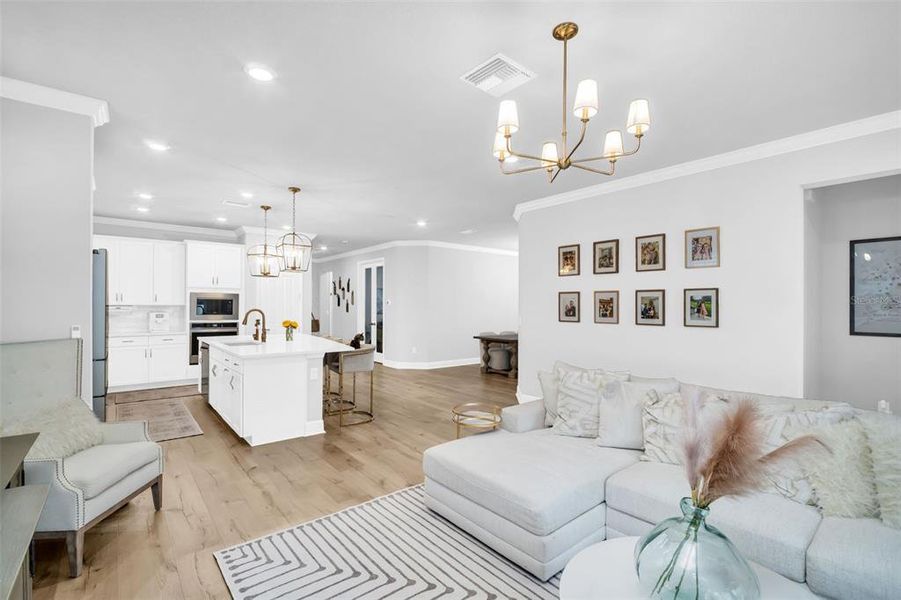 Furnished interior view inside a new home in , Palm Harbor (Image 22).