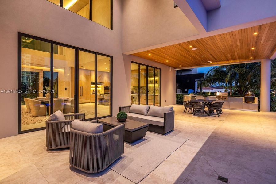 Exterior details and patio area of a home in , North Miami (Image 31).