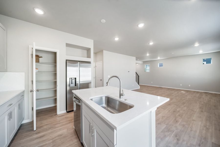 Furnished interior view inside a new home in Green Valley Ranch, Aurora (Image 9).