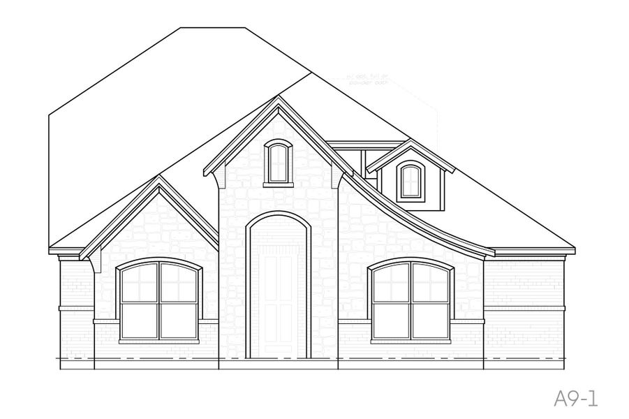 Representative rendering of the exterior for the MacArthur by John Houston Homes (Image 5).