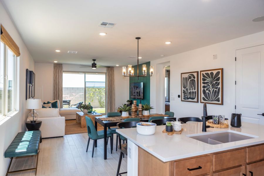 Representative furnished interior of a home built from the Cedar by Mattamy Homes in Blackhawk, Tucson (Image 7).