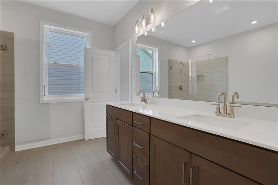 Furnished interior view inside a new home in The Paddocks at Doc Hughes, Buford (Image 15).