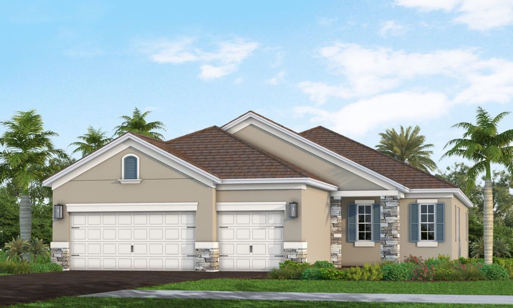 Representative exterior photo of a completed home built from the Sea Star by Neal Communities in Grand Park, Sarasota, FL (Image 4).