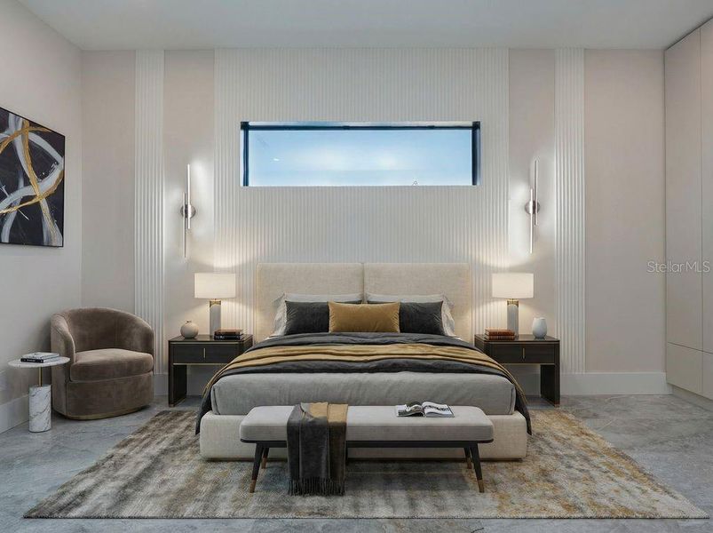 Furnished interior view inside a new home in , Sarasota (Image 39).