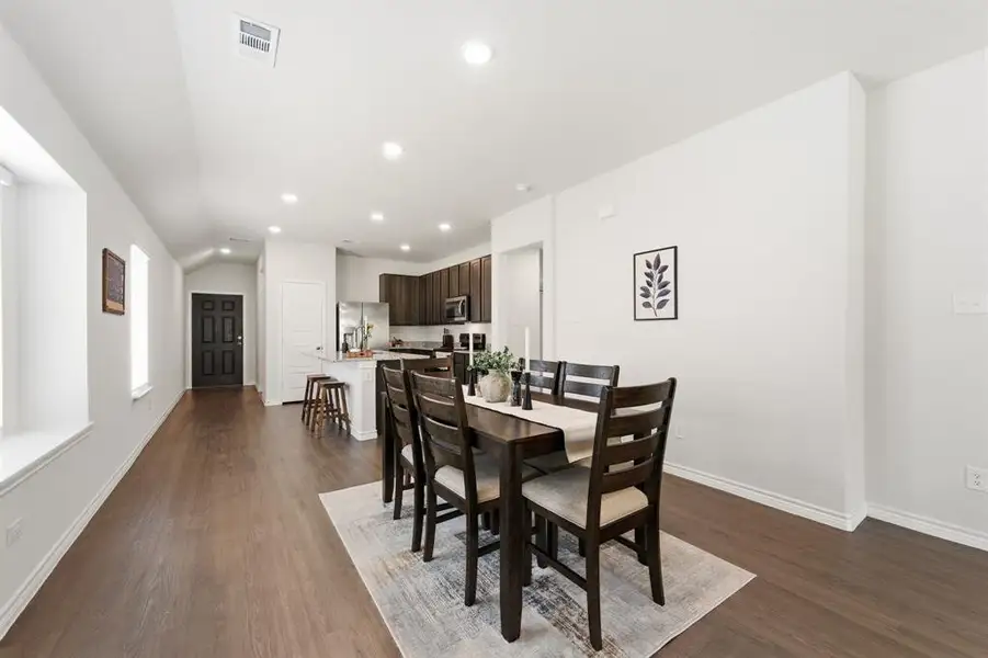 Furnished interior view inside a new home in Retreat at Fossil Creek, Fort Worth (Image 7).