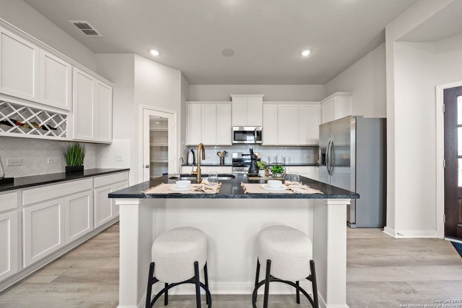 Furnished interior view inside a new home in Applewhite Meadows, San Antonio (Image 28). Furnished interior view inside a new home in Applewhite Meadows, San Antonio (Image 28).