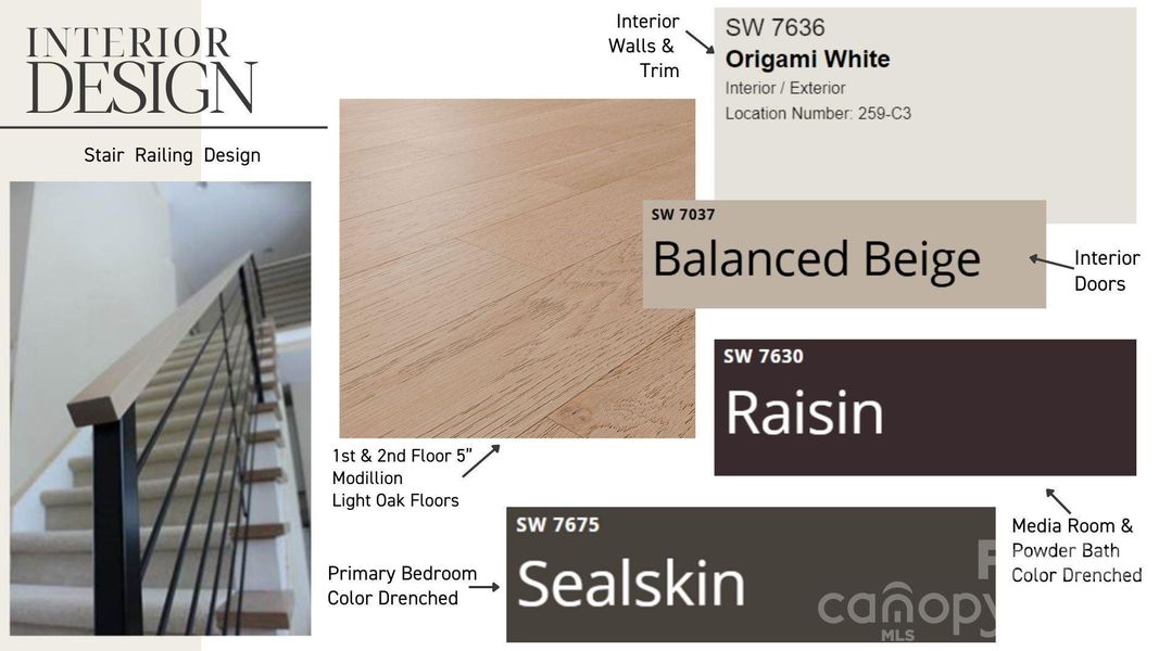 Design subject to change based on pricing and availability