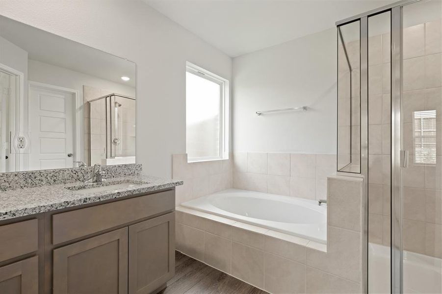 Furnished interior view inside a new home in Burgess Meadows, Cleburne (Image 6). Furnished interior view inside a new home in Burgess Meadows, Cleburne (Image 6).