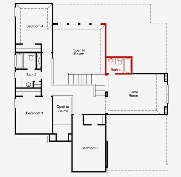 Second Floor Diagram - Representative Photo