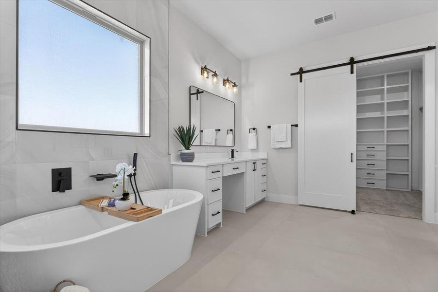 Furnished interior view inside a new home in , Celeste (Image 32).