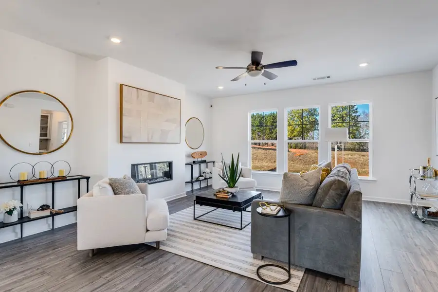 Furnished interior view inside a new home in Auburn Glen, Dacula (Image 8). Furnished interior view inside a new home in Auburn Glen, Dacula (Image 8).