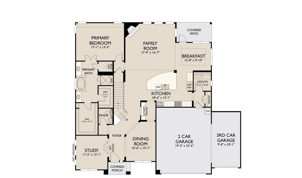 2D floor plan layout for the Barnett by Ashton Woods in Megan's Landing, Castroville, TX (Image 5). 2D floor plan layout for the Barnett by Ashton Woods in Megan's Landing, Castroville, TX (Image 5).