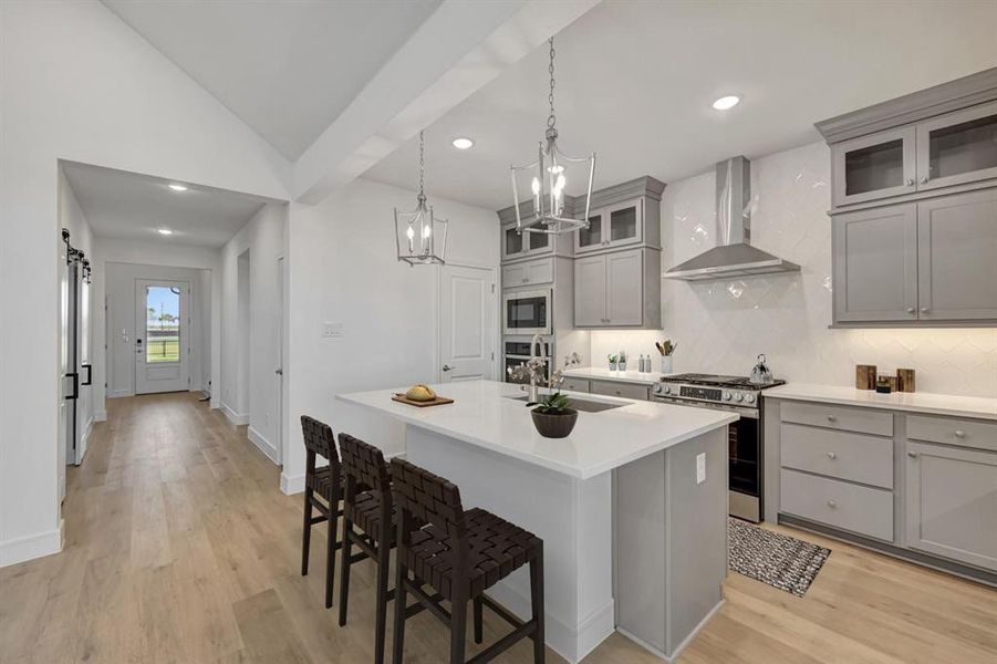 Furnished interior view inside a new home in Timberbrook, Justin (Image 29). Furnished interior view inside a new home in Timberbrook, Justin (Image 29).