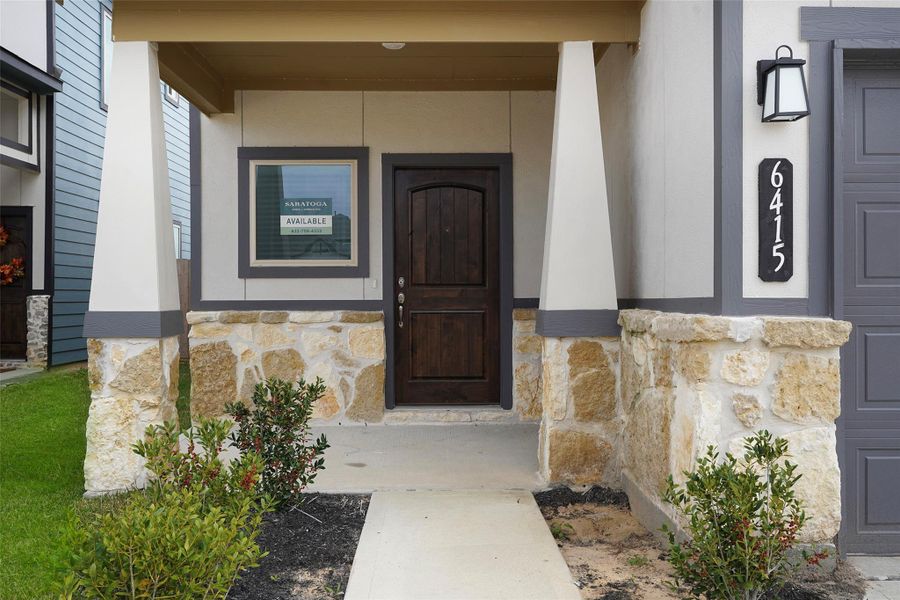 Exterior details and patio area of a home in Glendale Lakes, Arcola (Image 25).
