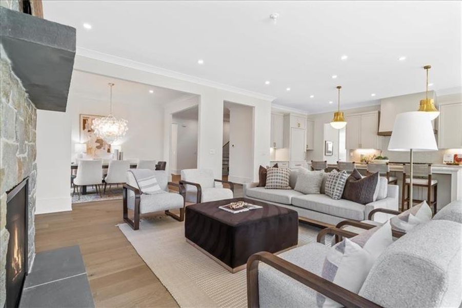 Furnished interior view inside a new home in , Atlanta (Image 57).