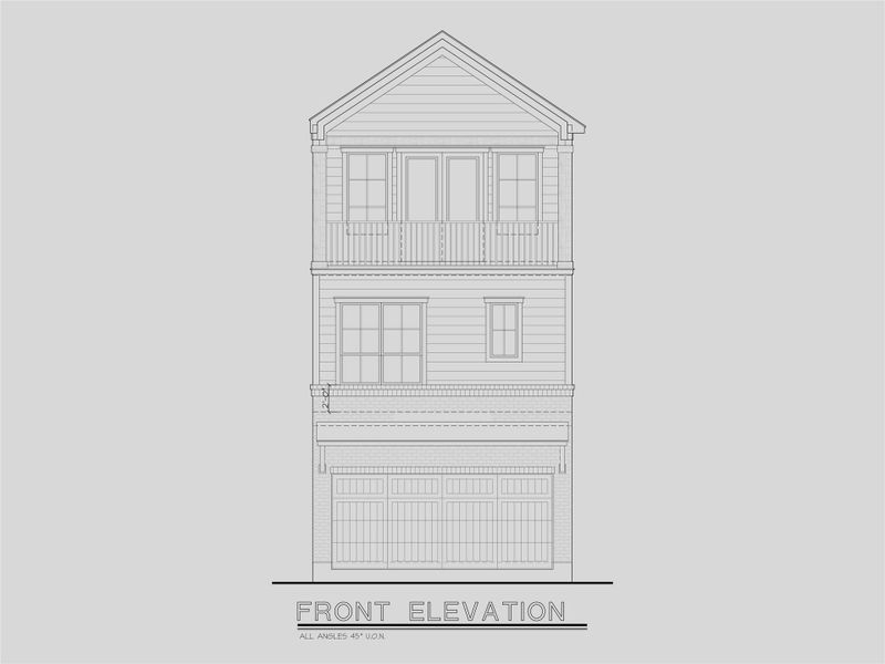 Exterior rendering of this home design in , Houston, TX (Image 1). Exterior rendering of this home design in , Houston, TX (Image 1).