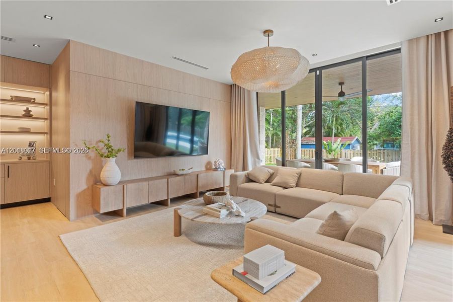 Furnished interior view inside a new home in , Miami (Image 14).