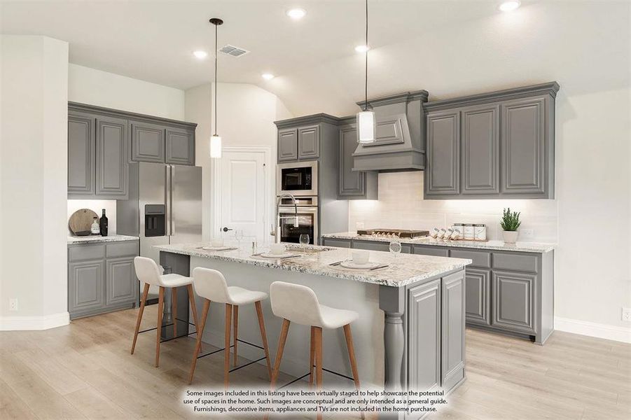 Furnished interior view inside a new home in Parks of Aledo, Aledo (Image 18).