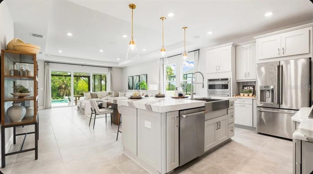 Furnished interior view inside a new home in Indigo Creek, Apollo Beach (Image 7).