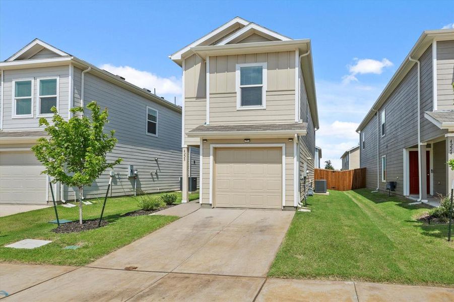Front exterior of a new home in Foree Ranch: Wellton Collection, Providence Village, TX, highlighting curb appeal (Image 1).
