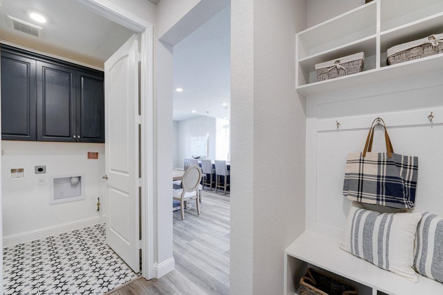 Furnished interior view inside a new home in Elyson: Elyson Duets, Katy (Image 5). Furnished interior view inside a new home in Elyson: Elyson Duets, Katy (Image 5).